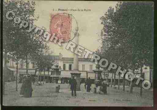 Ville de PESSAC Carte postale ancienne