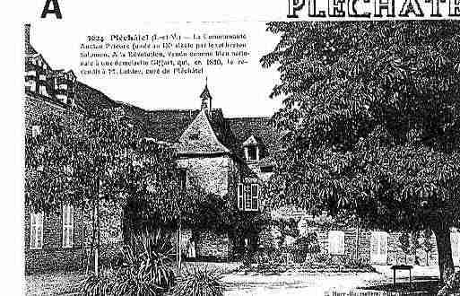 Ville de PLECHATEL Carte postale ancienne