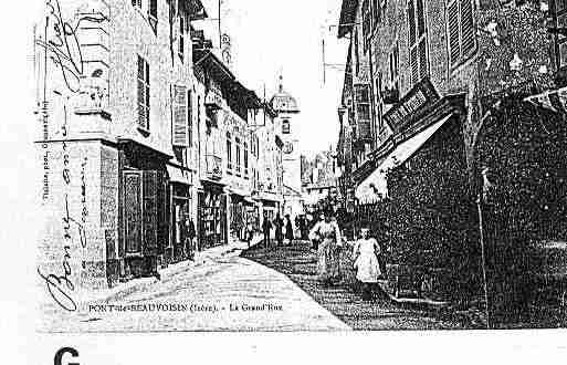 Ville de PONTDEBEAUVOISIN(LE) Carte postale ancienne