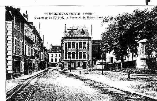 Ville de PONTDEBEAUVOISIN(LE) Carte postale ancienne