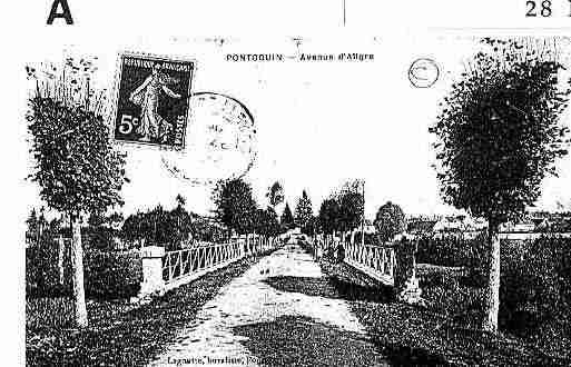 Ville de PONTGOUIN Carte postale ancienne