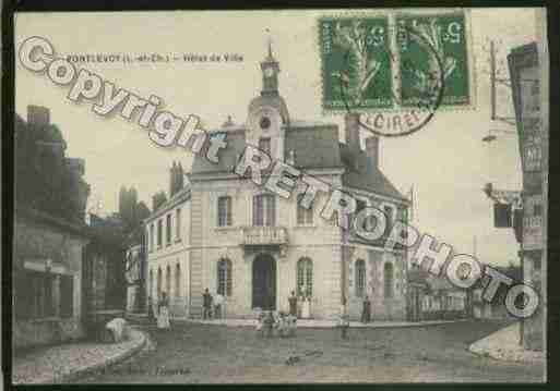 Ville de PONTLEVOY Carte postale ancienne