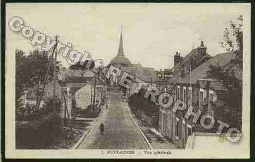 Ville de POULAINES Carte postale ancienne