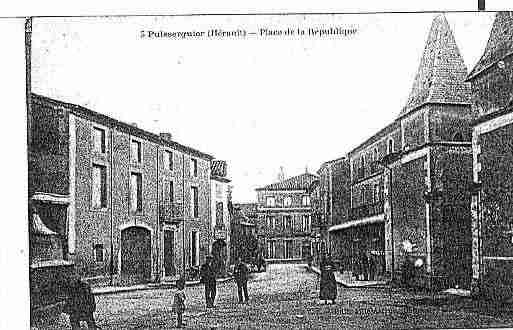 Ville de PUISSERGUIER Carte postale ancienne