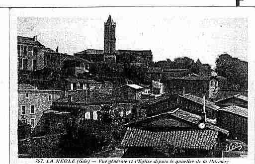 Ville de REOLE(LA) Carte postale ancienne