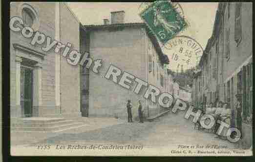 Ville de ROCHESDECONDRIEU(LES) Carte postale ancienne