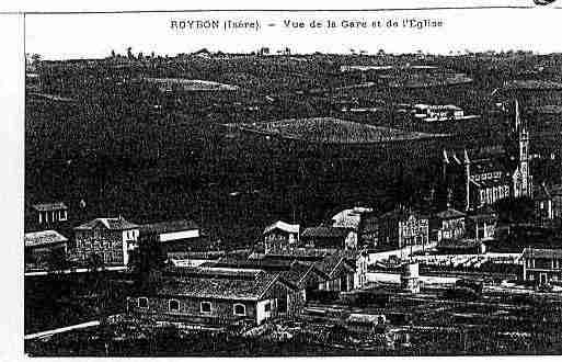 Ville de ROYBON Carte postale ancienne