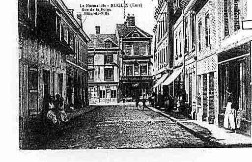 Ville de RUGLES Carte postale ancienne