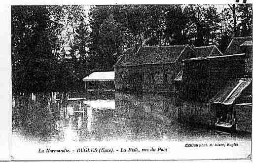 Ville de RUGLES Carte postale ancienne