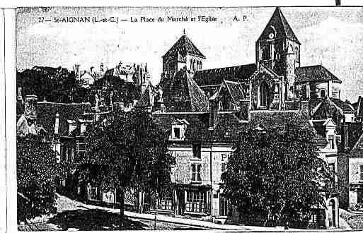 Ville de SAINTAIGNAN Carte postale ancienne