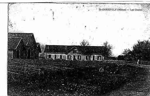 Ville de SAINTCHRISTOLYMEDOC Carte postale ancienne