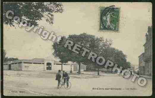 Ville de SAINTCIERSSURGIRONDE Carte postale ancienne