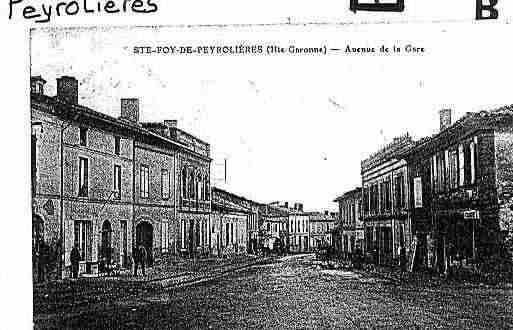 Ville de SAINTEFOYDEPEYROLIERES Carte postale ancienne