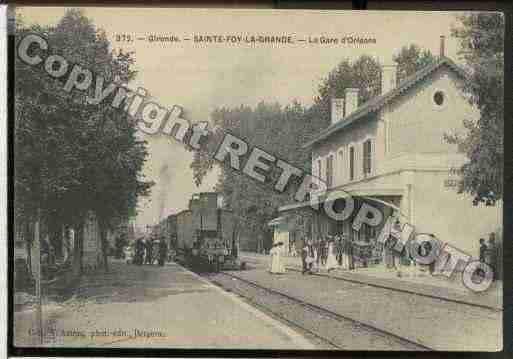 Ville de SAINTEFOYLAGRANDE Carte postale ancienne