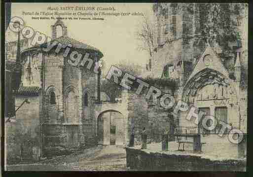 Ville de SAINTEMILION Carte postale ancienne