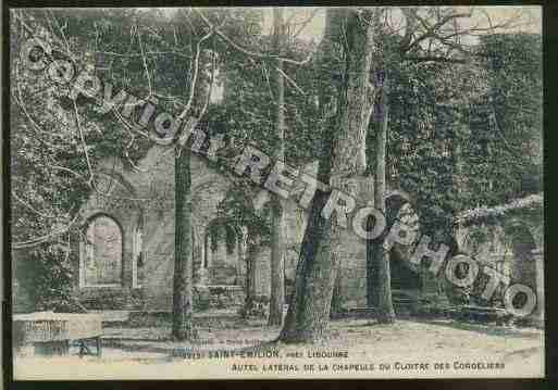 Ville de SAINTEMILION Carte postale ancienne