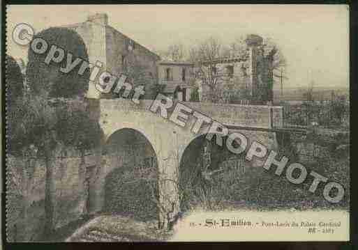 Ville de SAINTEMILION Carte postale ancienne