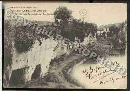 Ville de SAINTEMILION Carte postale ancienne