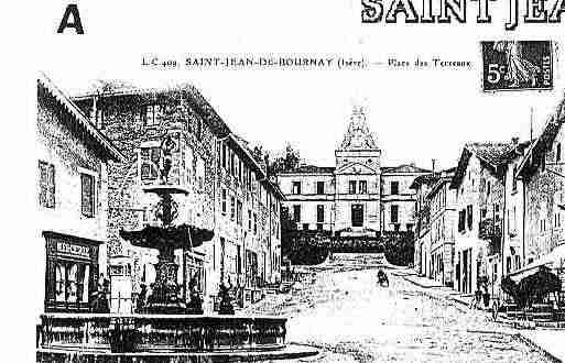 Ville de SAINTJEANDEBOURNAY Carte postale ancienne