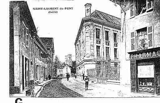 Ville de SAINTLAURENTDUPONT Carte postale ancienne