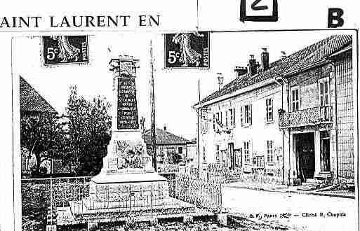 Ville de SAINTLAURENTENGRANVAUX Carte postale ancienne