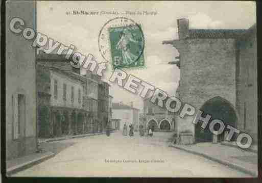 Ville de SAINTMACAIRE Carte postale ancienne