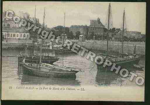 Ville de SAINTMALO Carte postale ancienne