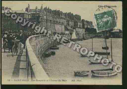 Ville de SAINTMALO Carte postale ancienne