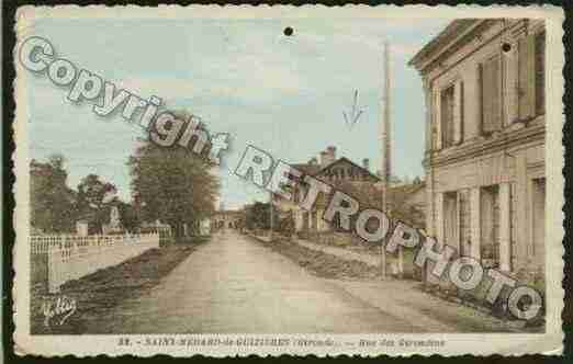 Ville de SAINTMEDARDDEGUIZIERES Carte postale ancienne