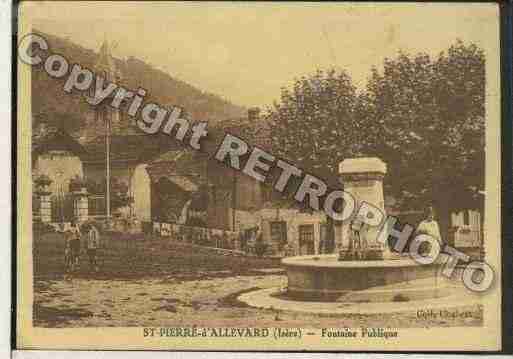 Ville de SAINTPIERRED\'ALLEVARD Carte postale ancienne