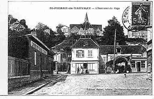 Ville de SAINTPIERREDUVAUVRAY Carte postale ancienne