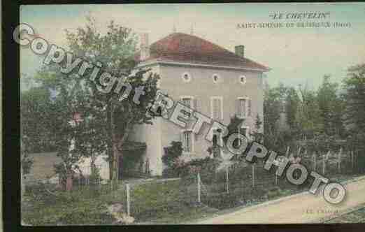 Ville de SAINTSIMEONDEBRESSIEUX Carte postale ancienne