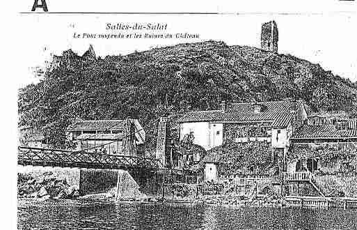 Ville de SALIESDUSALAT Carte postale ancienne