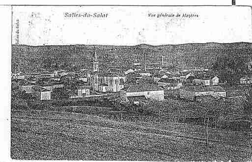 Ville de SALIESDUSALAT Carte postale ancienne