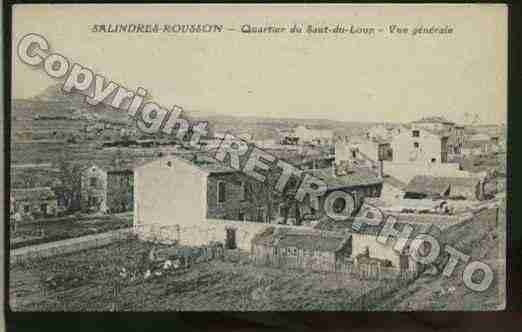 Ville de SALINDRES Carte postale ancienne