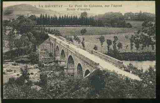 Ville de SALVETATSURAGOUT(LA) Carte postale ancienne