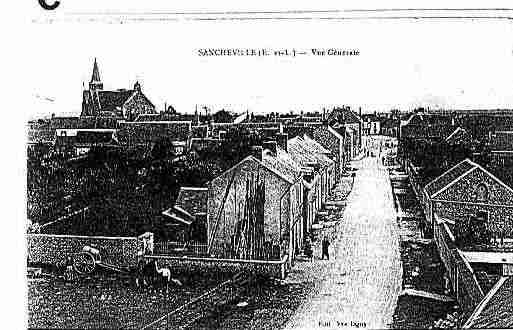 Ville de SANCHEVILLE Carte postale ancienne