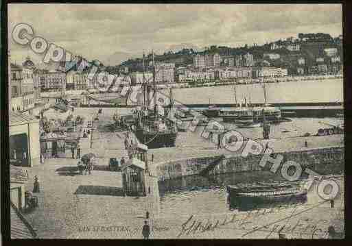 Ville de SANSEBASTIAN Carte postale ancienne