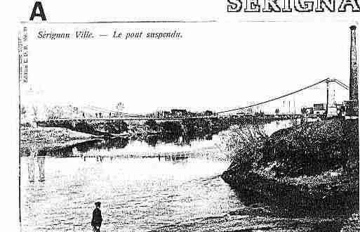 Ville de SERIGNAN Carte postale ancienne