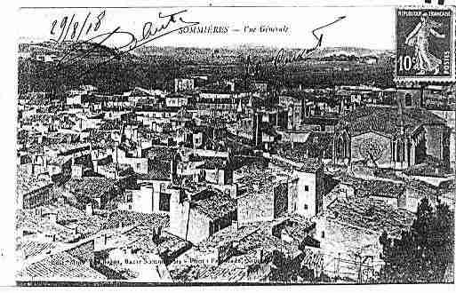 Ville de SOMMIERES Carte postale ancienne