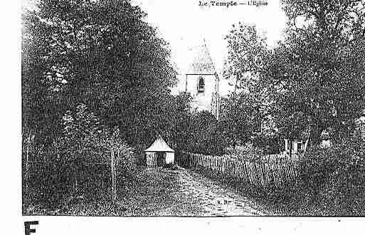 Ville de TEMPLE(LE) Carte postale ancienne