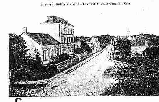 Ville de TOURNONSAINTMARTIN Carte postale ancienne