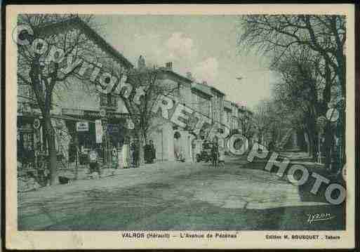 Ville de VALROS Carte postale ancienne