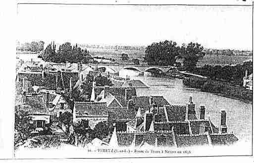 Ville de VERETZ Carte postale ancienne