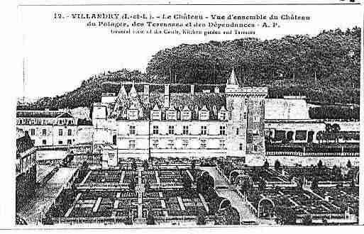 Ville de VILLANDRY Carte postale ancienne