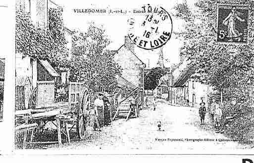 Ville de VILLEDOMER Carte postale ancienne