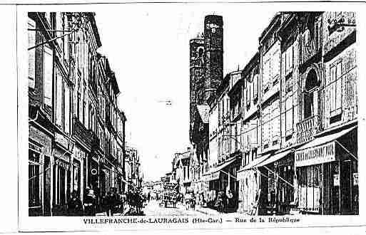 Ville de VILLEFRANCHEDELAURAGAIS Carte postale ancienne