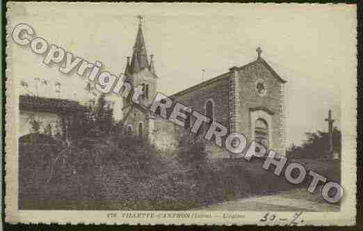 Ville de VILLETTED\'ANTHON Carte postale ancienne