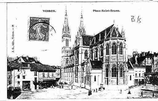 Ville de VOIRON Carte postale ancienne