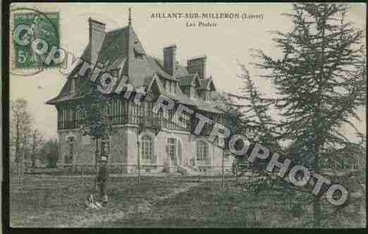 Ville de AILLANTSURMILLERON Carte postale ancienne